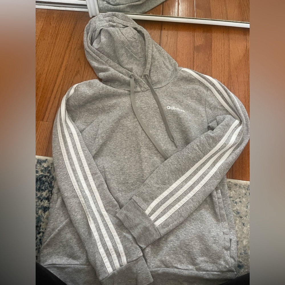 Women’s grey Adidas hoodie